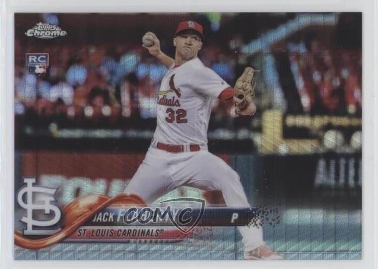 2018 Topps Chrome Prism Refractor Jack Flaherty #4 00n5