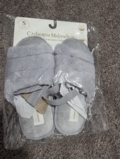 Catherine Malandrino Memory Foam Slip-On Women's Slippers Gray Size 5-6