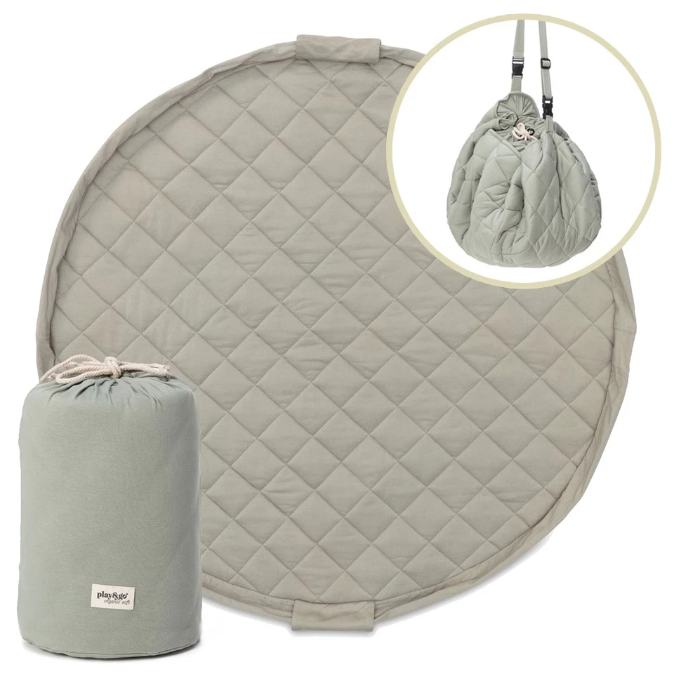 PLAY&GO SOFT ORGANIC 3in1 Spielsack Krabbeldecke Spielmatte versch Motive&Farben - Bild 4 von 4