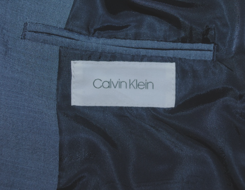 Calvin Klein Boys Medium Blue 2-Button Blazer / Suit Jacket Size 18 Regular NEW - Picture 3 of 4