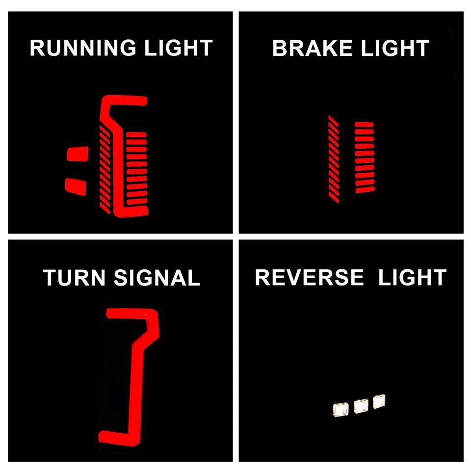 Smoke Black LED Tail Lights Lamps For 2007-2014 Chevy Silverado 1500 2500 3500HD Foto 2 de 4