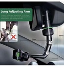 360° Car Phone Holder Rotatable And Retractable Rearview Mirror Mount Universal — photo 3