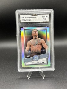 Conor McGregor 2017 Topps Chrome UFC Museum Collection Refractor Card /99 10 