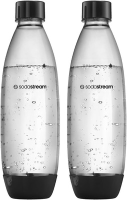 SodaStream DuoPack Fuse 2 x 1 Litre Plastic Bottle   Dishwasher Safe (BPA Free)