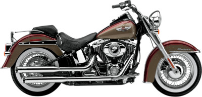 Cobra 3'' Chrome Slip-On Performance Mufflers with Tips for V-Twin Cruisers 6002