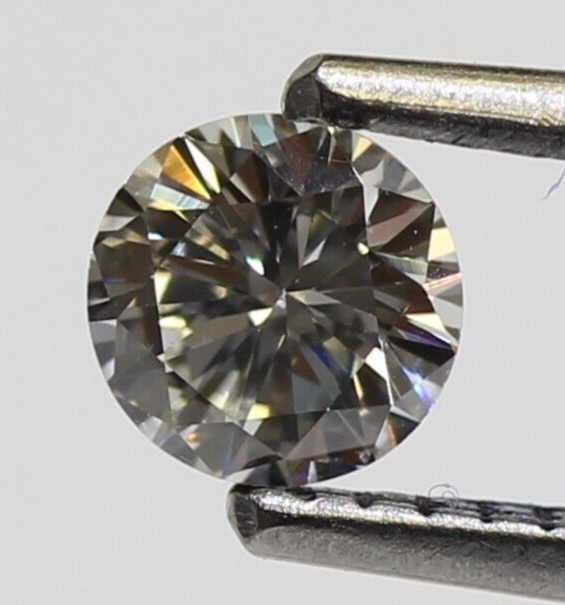 GIA loose certified .38ct VS1 H round Natural brilliant diamond estate vintage