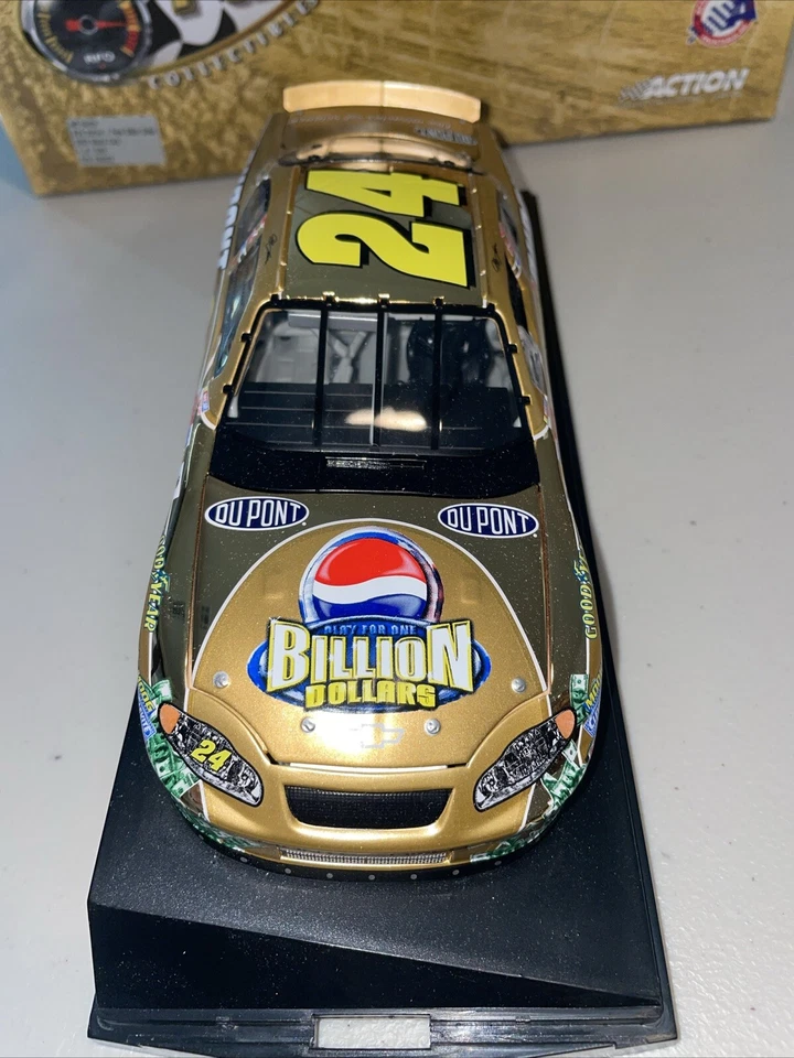Jeff Gordon ORO #24 PEPSI Mil millones de dólares oro 24K escala 1:24 SIN CAJA 1 de 1.000 Foto 4 de 4