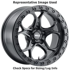 Weld Racing W90170075450 Ledge Beadlock 17"x10" Wheel - Satin Black