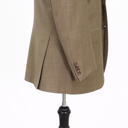 Ralph Lauren Polo 40R Beige Sport Coat Blazer Jacket Check 3B Wool - Picture 8 of 11