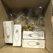 16 GE 7W C7 Clear Candelabra Bulbs 7 Watt Replacement 7C7 Lamp Genuine