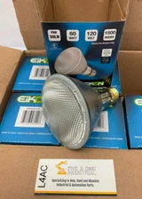 Eiko 60PAR30LN/H/FL-120V Case of 6 Long Neck Flood Lamps Bulbs