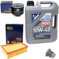 MotoröL Filter Set 10W40 5 L + ÖLablassschraube FüR Renault Megane ScéNic