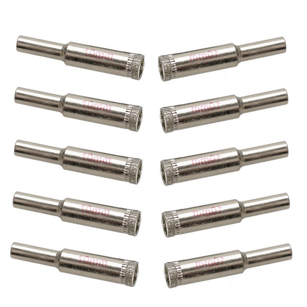 10mm Diamond Drill Bit Set for Glass Ceramic Granite Tile Marble Pack