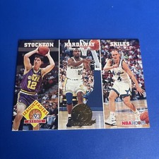 1993-94 NBA Hoops League Leaders Stockton/Hardaway/Skiles 5th Anniversary Gold