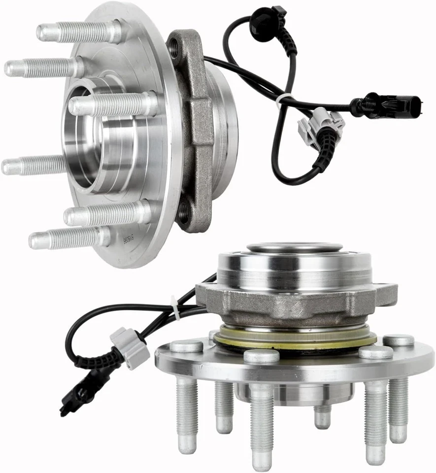 Par de rolamentos de cubo de roda dianteira para 2007-2013 Chevy Silverado GMC Sierra 1500 Tahoe - Imagem 2 de 4