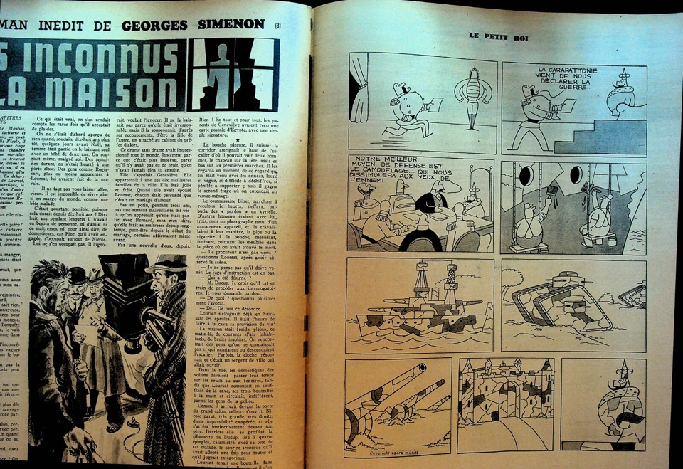 Match Magazine October 19 1939 WWII Adolf Hitler The Little King George Simenon - Image 3 of 3