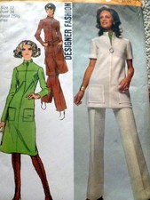 LOVELY VTG 1970s DRESS Sewing Pattern 12/34
