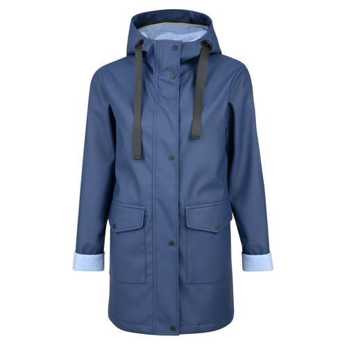 New Women Lilac Water Resistant PU Rubber Raincoat 8 10 12 14 16 18 20 22 24 26 - Picture 25 of 47