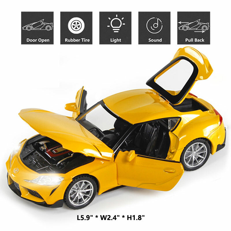 1/32 Toyota GR Supra Model Car Alloy Diecast Toy Vehicle