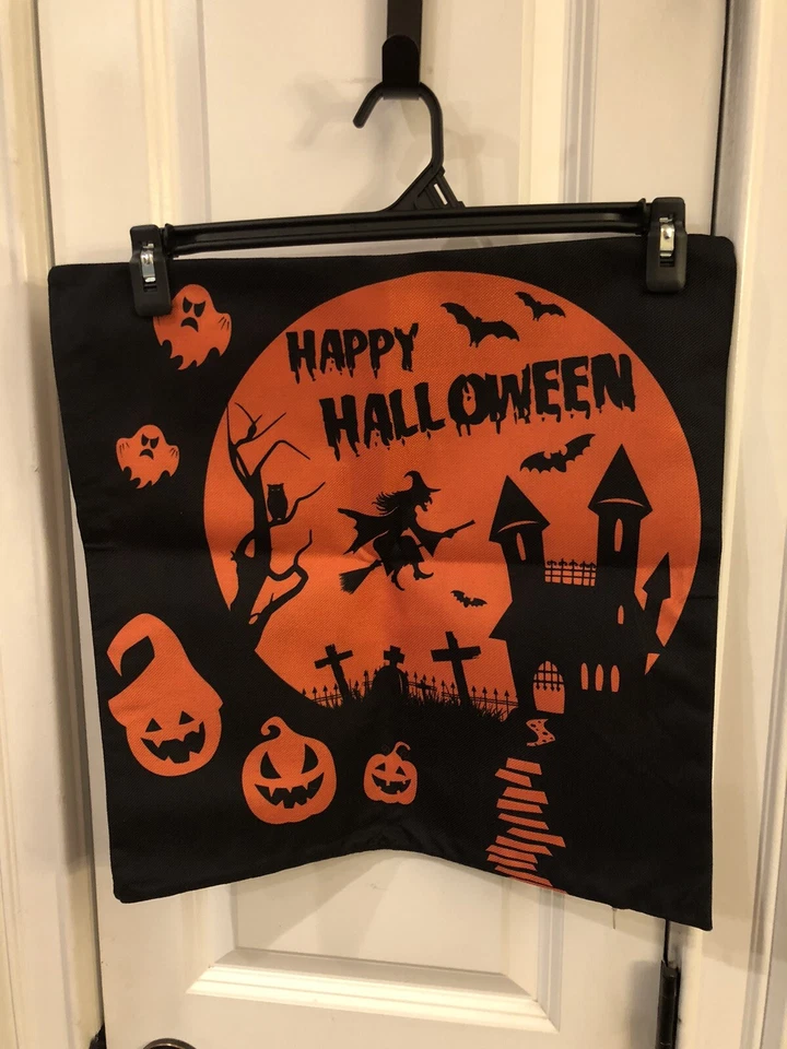 Halloween Pillow Covers Set of 4 17x17 Halloween Decorations Party Pumpkin WQ17 - Image 3 of 4