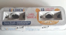 Lot of 12 Empty Egg Cartons - 12 Count Size - Previously Used - Gray Pulp Paper