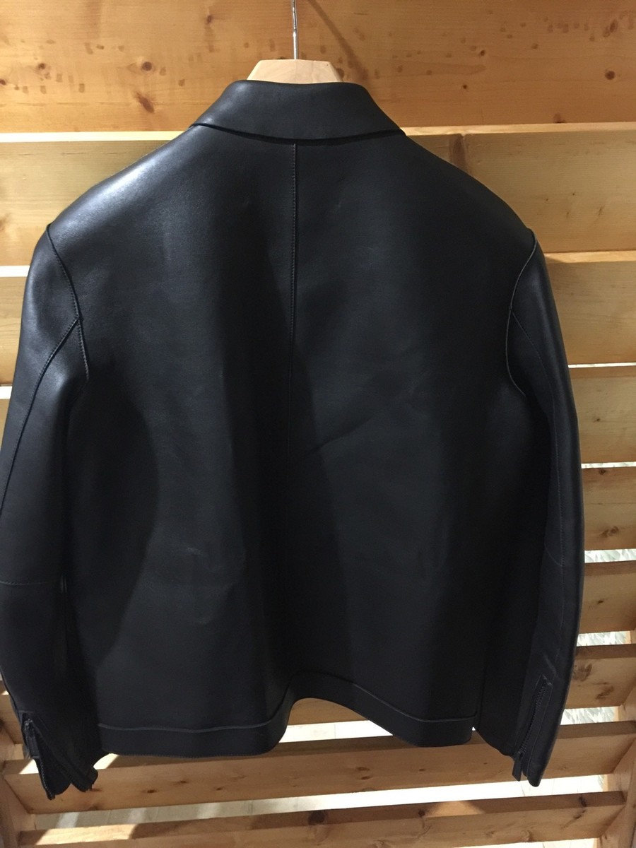 Dsquared2 Men Leather Jacket SZ 48 BLACK D2 DSQUARED2 | eBay