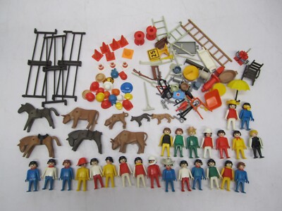 GROS LOT DE 96 Playmobil Anciens 1974 Geobra, Hommes Et Femmes EUR 50,00 - FR