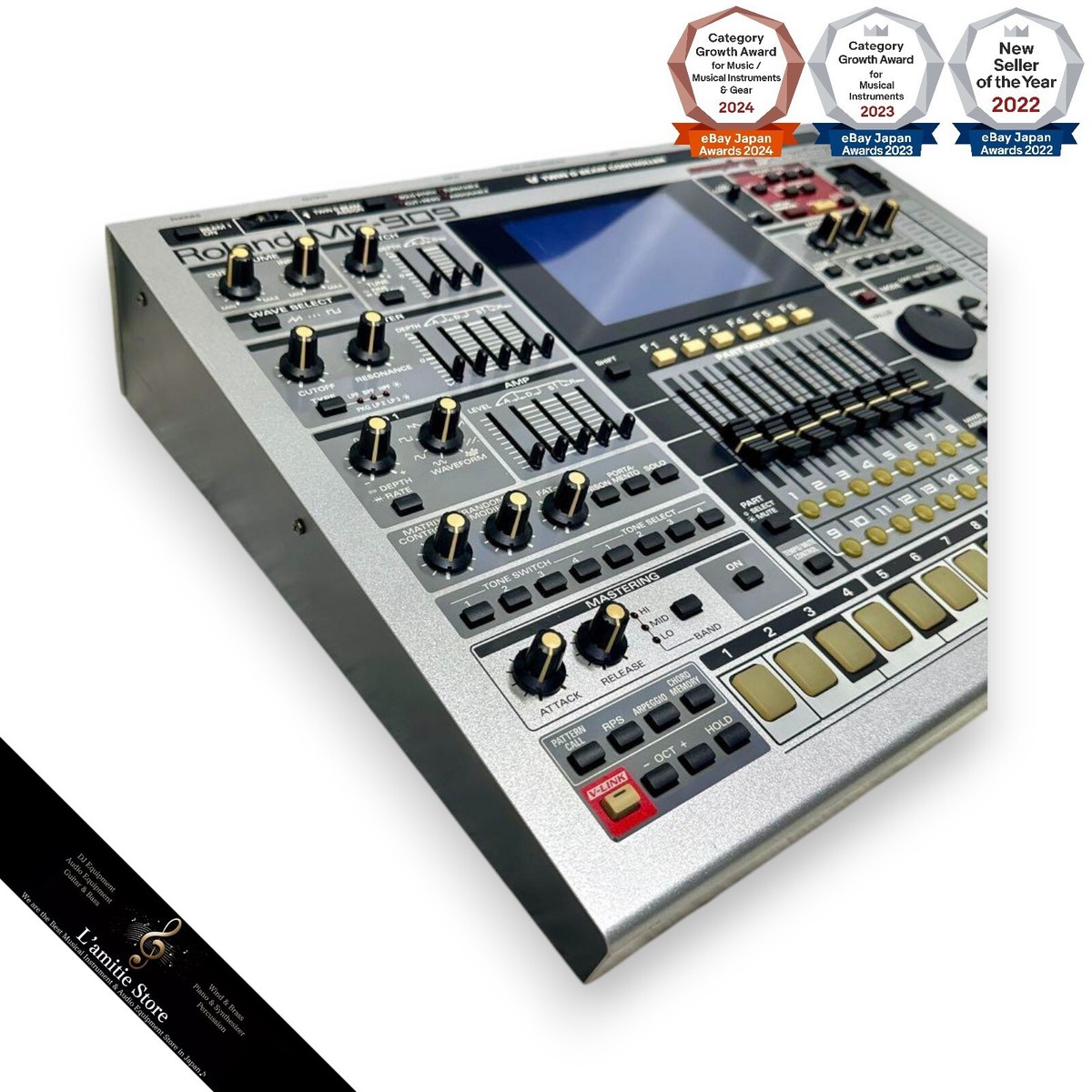 Roland MC-909 Groovebox サンプラー ケース付き Roland MC-909+Case Music Sampler Sampling Groovebox Drum