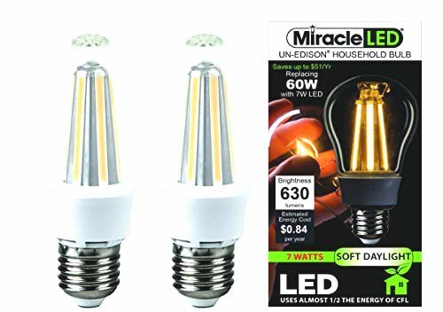 MiracleLED 604108 Decor UnEdison Degree Décor Gorgeous Un-Edison Light, Xtra Br - Picture 1 of 4