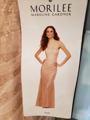 MORILEE NWT by Madeline Gardner 21642 Prom Dress "Rose Gold" Color Size 16  | eBay