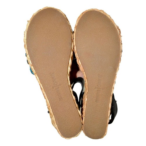 Minnetonka Prospect 71501 Leather Espadrille Wedge Ankle Women’s Sandal Size 7 - Picture 3 of 4