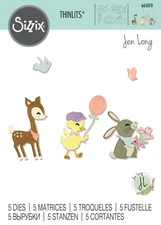 New Retired Sizzix Thinlits Baby Animals 5pc #665070 Retail $14.99 by Jen Long