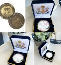DOE US Department of ENERGY US Government Challenge Coin - With President Box