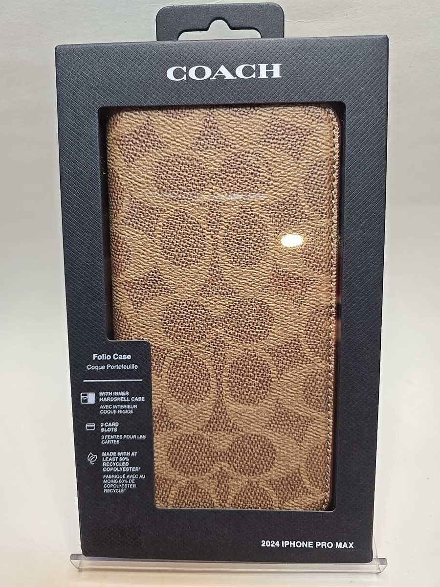 COACH NEW YORK Folio Card Slots Wallet Case For Apple iPhone 16