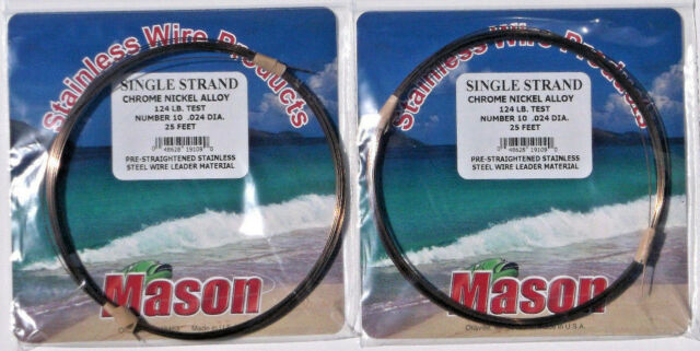 Mason Tackle Single Strand Leader Wire Bright 218# 25 SSBRI-14