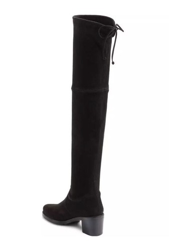Stuart Weitzman Elevated Black Suede Over The Knee Boots Thigh High Sz 8 NEW - Picture 3 of 12