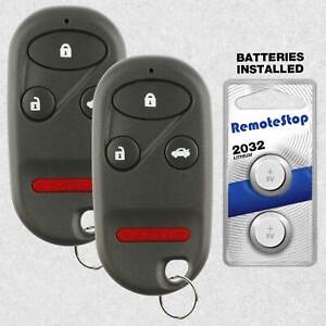 2 Car Key Fob Keyless Remote 4B For 1997 1998 1999 2000 2001 2002 Honda Accord