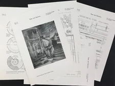 St Pauls Cathedral 1907 design architecture drawing plans geometrical stairs 