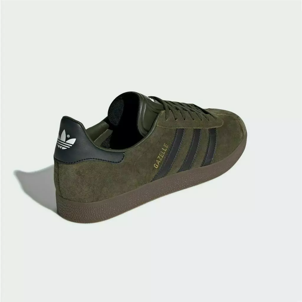 Paard moordenaar Bot Adidas Gazelle Trainers Night Cargo / Green Black Gum Authentic Brand New |  eBay