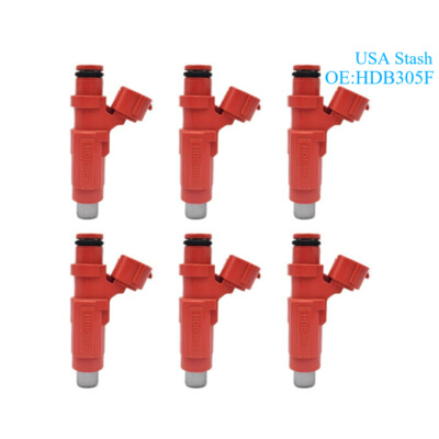 6Pcs New Fuel injectors HDB305F For 2004-2011 Mitsubishi Eclipse Endeavor 3.8L