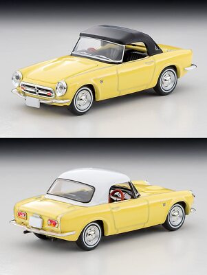 TOMICA LIMITED VINTAGE 1/64 LV-200b HONDA S800 Closed Top Yellow