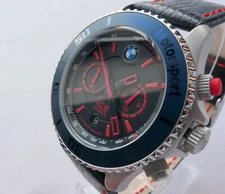 BMW Motorsport M Style Power Racing Sport Design Car Accessory Watch Chronograph