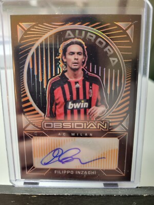 Filippo Inzaghi Aurora Auto Orange 16/50 2021-22 Panini Obsidian 