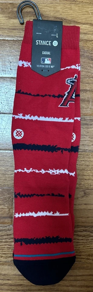 Anaheim Angels MLB Baseball Stance Casual Crew Socks NWT! - Imagem 2 de 4