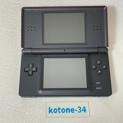 Consola Nintendo DS Lite Carmesí Negra Roja Usada NDS *Modelo Japonés - Imagen 4 de 5