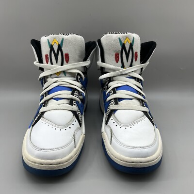 Adidas Dikembe Mutombo Shoes Royal Men's Size 9 White Blue