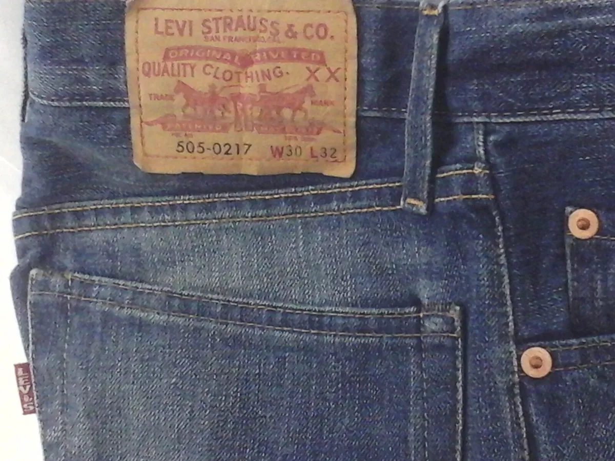 LEVI'S LVC 505-0217 Jeans Selvedge Big E Patched Men's W29 L32.5  (Actual) $278