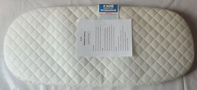 A B C NURSERY SUPPLY QUILTED BREATHABLE PRAM MATTRESS FITS MAMAS & PAPAS ULTIMA CARRYCOT PRAM