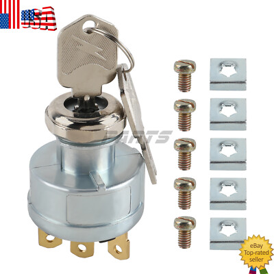 Ignition Switch For Clark Forklift 1723186 2339413 272041 7004210 With 2Keys