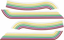 1975 FL FLH for AMF Harley Davidson Orange Tank Decal Electra Glide Custom Color